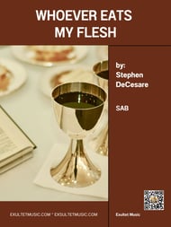 Whoever Eats My Flesh SAB choral sheet music cover Thumbnail